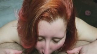 Chubby Redhead Doing A Deepthroat