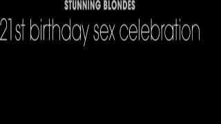 X-Art - Nella And Nikki Hot Blondes St Birthday Celebra