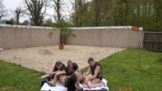 Wolf Wagner.love - Outdoor orgy! Two MILFs enjoy three