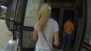 ElisaDreams - Flashing My Tits And Pussy In Public In I