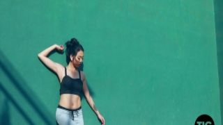 ThisIsGlamour - Reina Strips Naked In Tennis Court